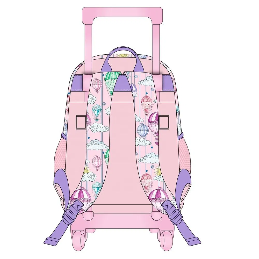 Wholesale Children&prime;s School Bag with Lunch Bag and Pencil Case Custom 3 in 1 Kids School Trolley Backpack Set