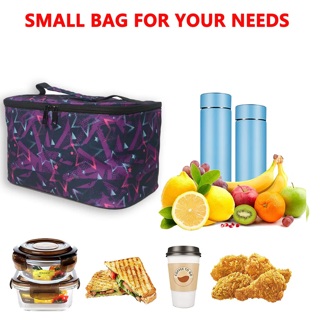 Children School Bags and Lunch Box 600d Polyester Lunch Box Carry Bag Portable Insulated Thermal Lunch Box Bag