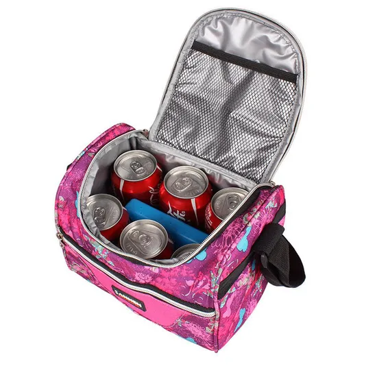 Large Capacity Portable Lunch Insulated Aluminum Foil Picnic Cooler Bag