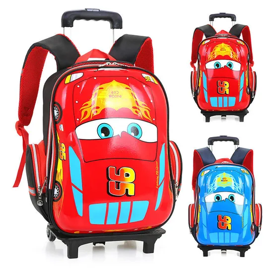 Nice Cute EVA Racing Car Kids Trolley School Bag Kids Luggage Wholesale
