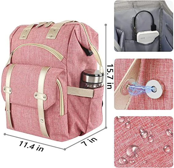 Casual Travel Bookbag Multipurpose Women USB Laptop Work Computer Stylish Purse College Business Backpack