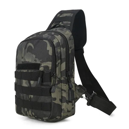 Wholesale Camouflage Messenger Bag Tactical Backpack Fishing Casual Men′s Shoulder Bag