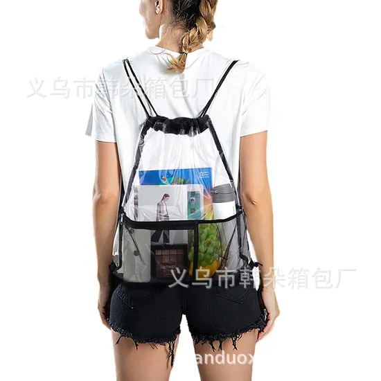 Customized Logo Transparent Backpack Foldable Lrge Capacity EVA Waterproof Backpack