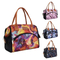 Factory Hot Sale Thermal Food Picnic BBQ Hiking Cooler Bag Women Insulated Nylon Flowers Pattern Lunch Tote Bag for Kids