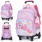Pupils Trolley Schoolbag Girls First Grade to Sixth Grade Children′s Burden-Reducing Backpack for Girls