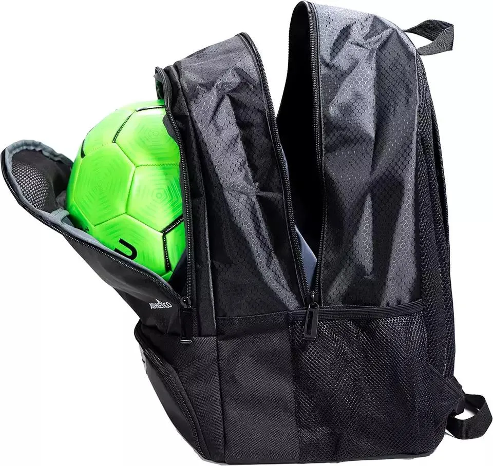 Multifunctional Soccer Backpack Sports Bag Basketball Volleyball Soccer with Separate Compartments
