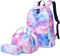 Moutain Land Girls School Backpack Lightweight Waterproof Backpacks for Teen with Lunch Bag
