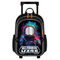 3 Piece Set School Backpack 600d PVC Boy′s Astronaut Cartoon Trolley School Bag Set