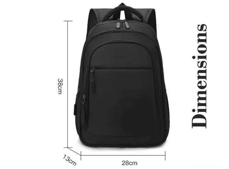 Bag USB Waterproof Mens Nylon Laptop Bag Travel Factory Wholesale Custom Logo Student Laptop Backpack