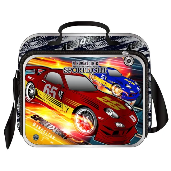 Colorful Rolling Backpack Kids Cheap Stylish Racing Design Kids Trolley School Bag with Wheels
