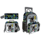 New Fashion Children Backpack Set Adjustable School Bags with Trolley Wheeled Top Quality Skater Boy Trolley School Bag