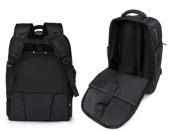 Men Wholesale Customized Wheel Trolley Travel Bag Backpack Rolling Travel Backpack Business Backpack