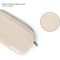 Solid White Canvas Stationery Organizer Pouch Multipurpose Pen Makeup Bag