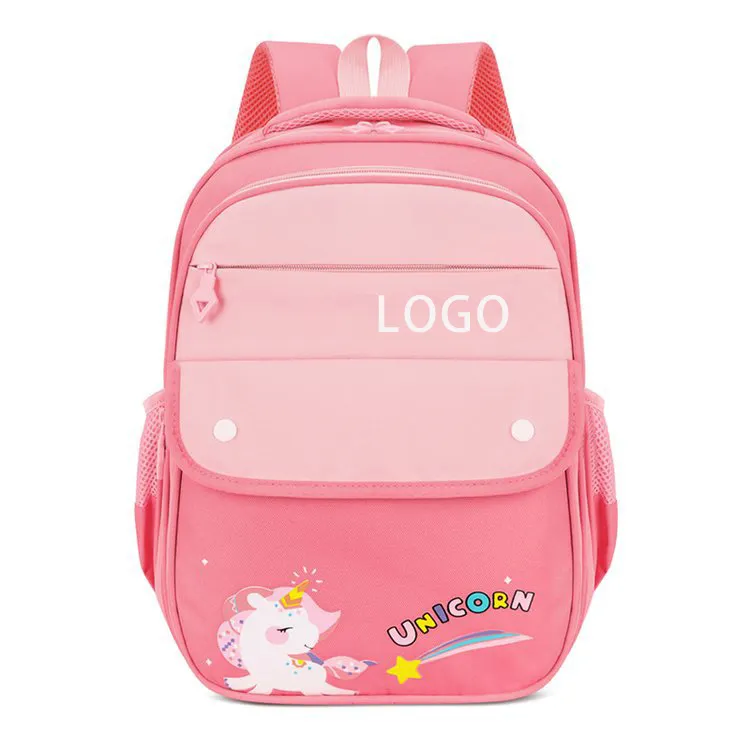 Child Pink Purple Printing Backpack Kindergarten Cute Unicorn Schoolbag Kids School Bag for Girls