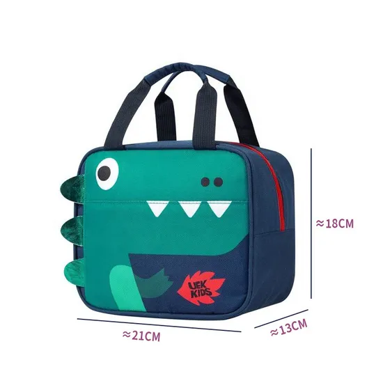 Monster -Shaped Cute Lunch Bag with Aluminum Film Can Bring Lunch Insulation Cooler Bag for Kids and Boys&amp;Girls