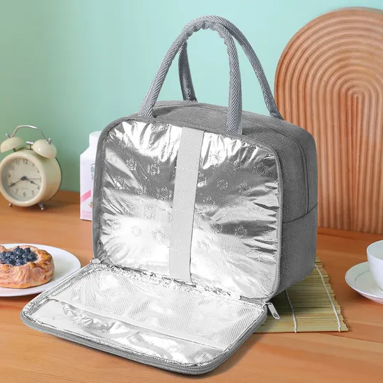 New Design Print Logo Sustainable Kids Student Office Beach Small Insulated Sublimation Cooler Lunch Bag