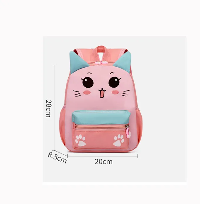 Factory Direct Sale Children Animal Schoolbag Light Custom Kids Backpack Kindergarten Kids School Bag for Boys and Girls