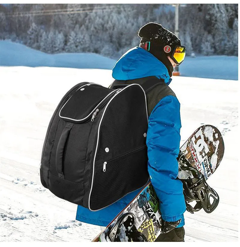 Customized Portable Ski Board Bag Outdoor Ski Sports Equipment Helmet Boots Storage Backpack