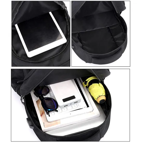 Custom New Design Back Pack Laptop USB Charger Multifunctional Bagpack Waterproof Travel Smart School Bag Backpack