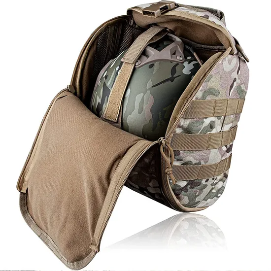 Factory Outdoor Tactical Helmet Bag Gas Mask Storage Camouflage Bag