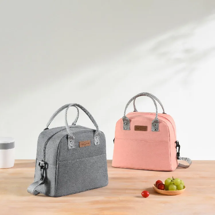 New Oxford Cloth Lunch Bag Box Thickened Outside Portable Thermal Ice Bento Meal Bag Takeaway Tote Cooler Bag for School Office