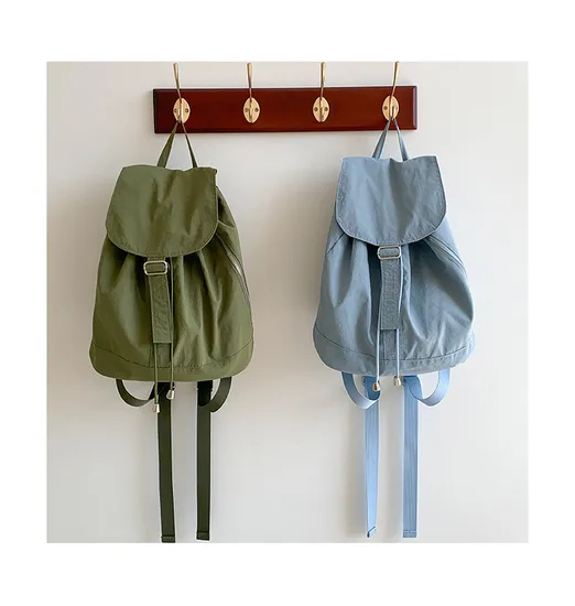2024 New Nylon Backpack for Women with Large Capacity Fashion Simple Student Backpack