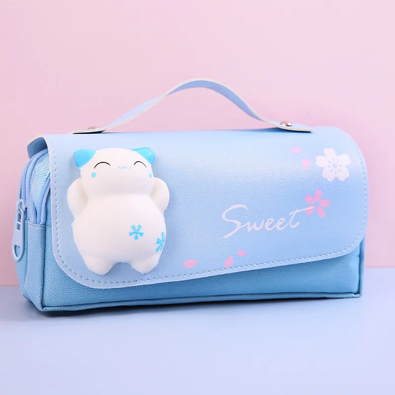 Large-Capacity Student Cute Decompression Stationery Bag Cartoon Creative Multi-Functional Stationery Box Pencil Bag