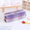 Multifunction Fashion School Stationery Pen Bag Student Canvas Zipper Pencil Case