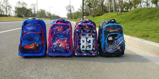 Custom Kids Wheeled Backpacks Trolley School Bag Backpacks Trolley School Bag