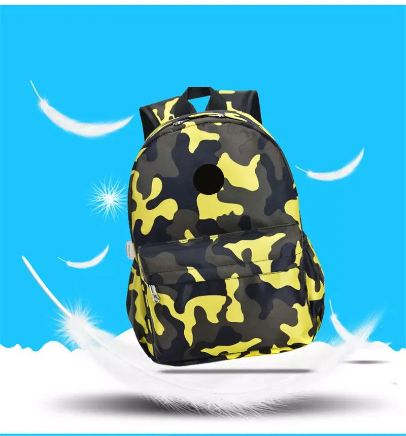 Camouflage All Over Print Backpacks School Bags Students Cute Printing Oxford Rucksack Mochilas Infantiles Bagpack