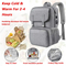 Manufacturer Water Resistant College Lunch Box Bag School Laptops Thermal Insulated Cooler Backpack with USB Charging Port