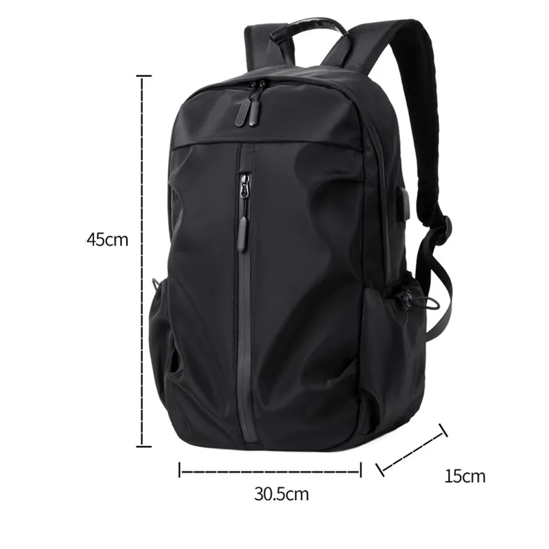 Custom Sports Hiking Casual Backpacks Waterproof Polyester Travel Laptop School Backpack with USB
