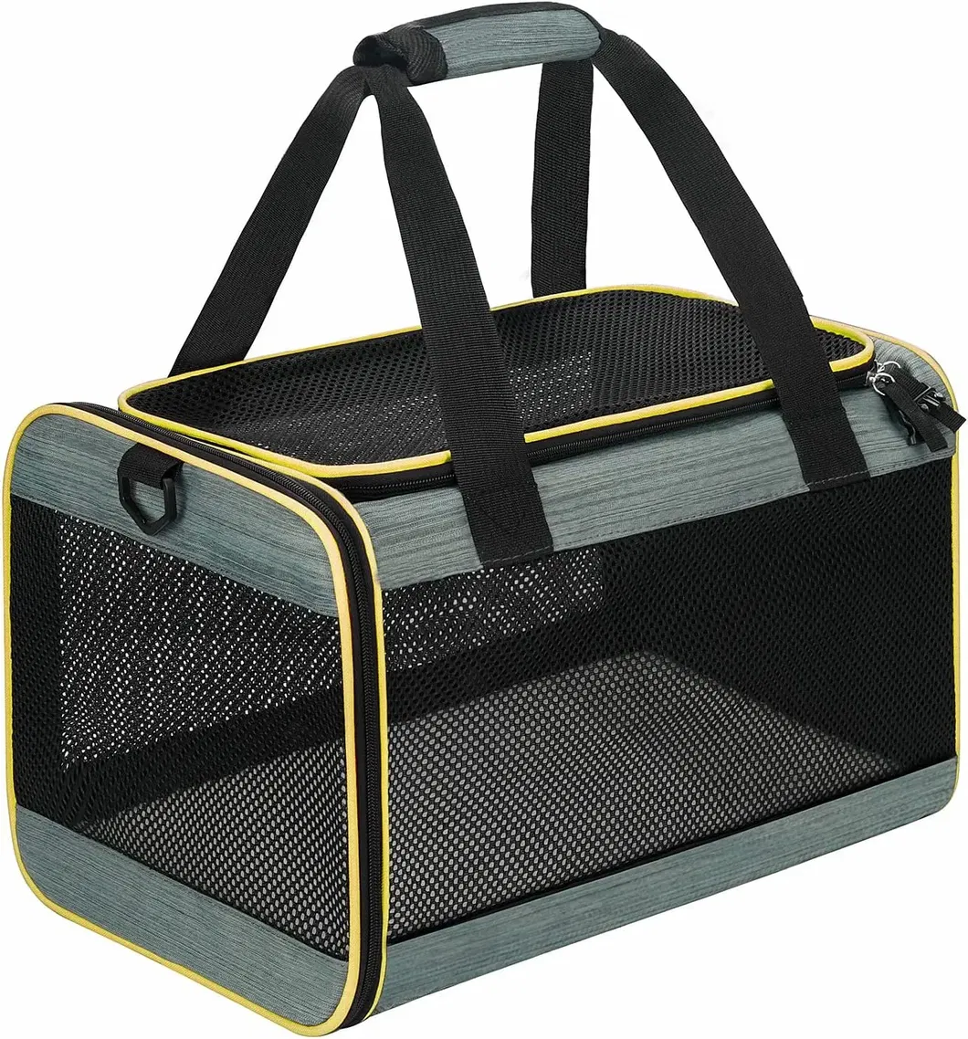 Factory Custom Soft Side Pet Travel Carrier Airline Approved Pet Carrier for Dog and Cat