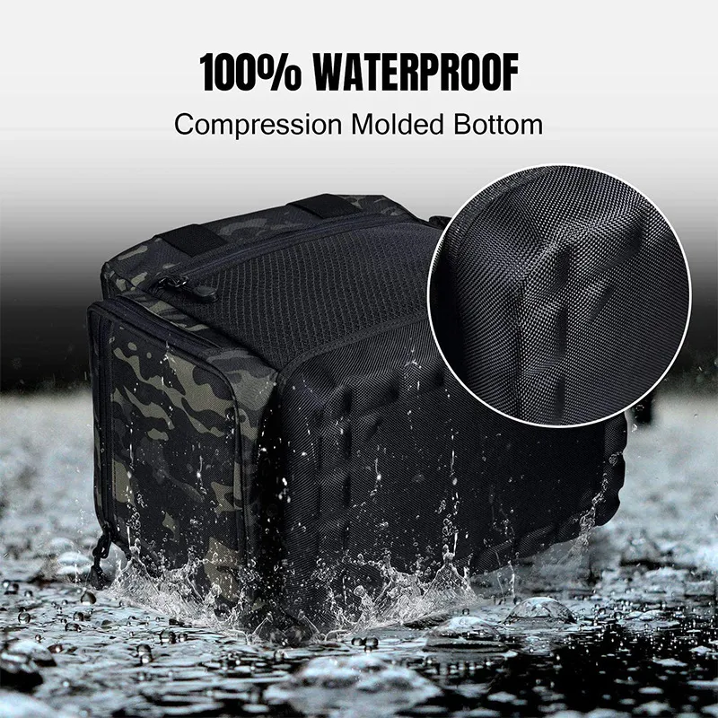 Factory Fishing Gear Waterproof Oxford Cloth Single Shoulder Portable Outdoor Fishing Bag