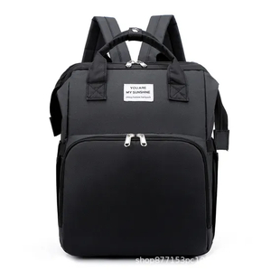 Minimalist Mommy Bag Portable Folding Shoulder Backpack Multi Functional Large Capacity Baby Bed Mommy Backpack