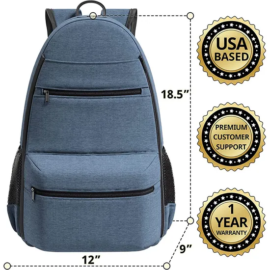 Factory Customized Tennis Racket Backpack Large Capacity Storage Leisure Sports Backpack