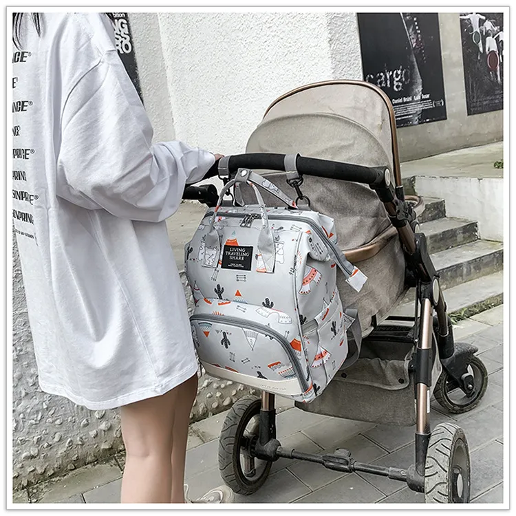 2024 New Mommy Bag for Mothers and Babies Fashion Handheld Large Capacity Diaper Backpack