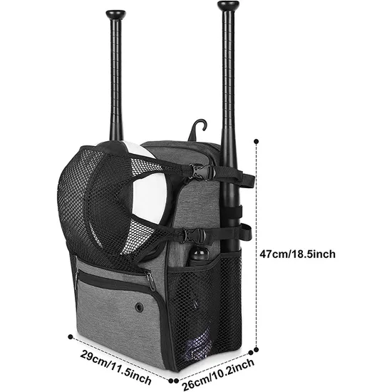 Baseball Backpack Softball Equipment Bat Bag Helmet Backpack