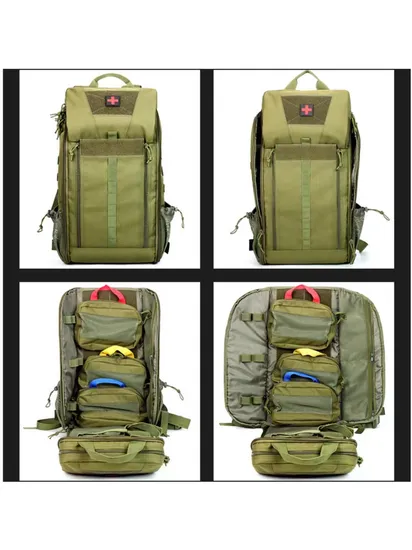 Tactical Outdoor Medical Backpack Large Capacity Camping Mountaineering Backpack