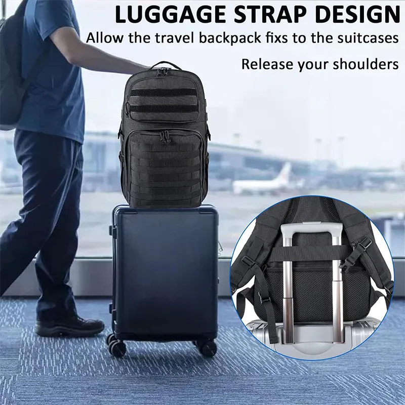 Factory Customized Multi Pocket Tactical Style Camouflage Outdoor Tactical Backpack