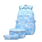 2024 New Cute Three Piece Set for Middle School Students with Printed Large Capacity Backpack