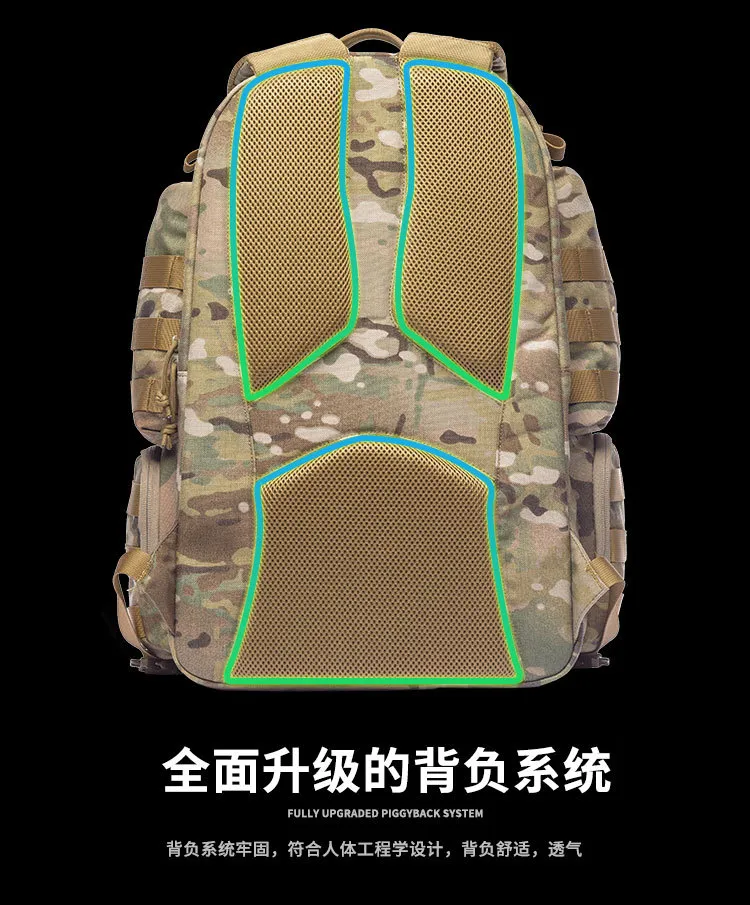 Factory Customized Tactical Camouflage Waterproof Outdoor Sports Backpack