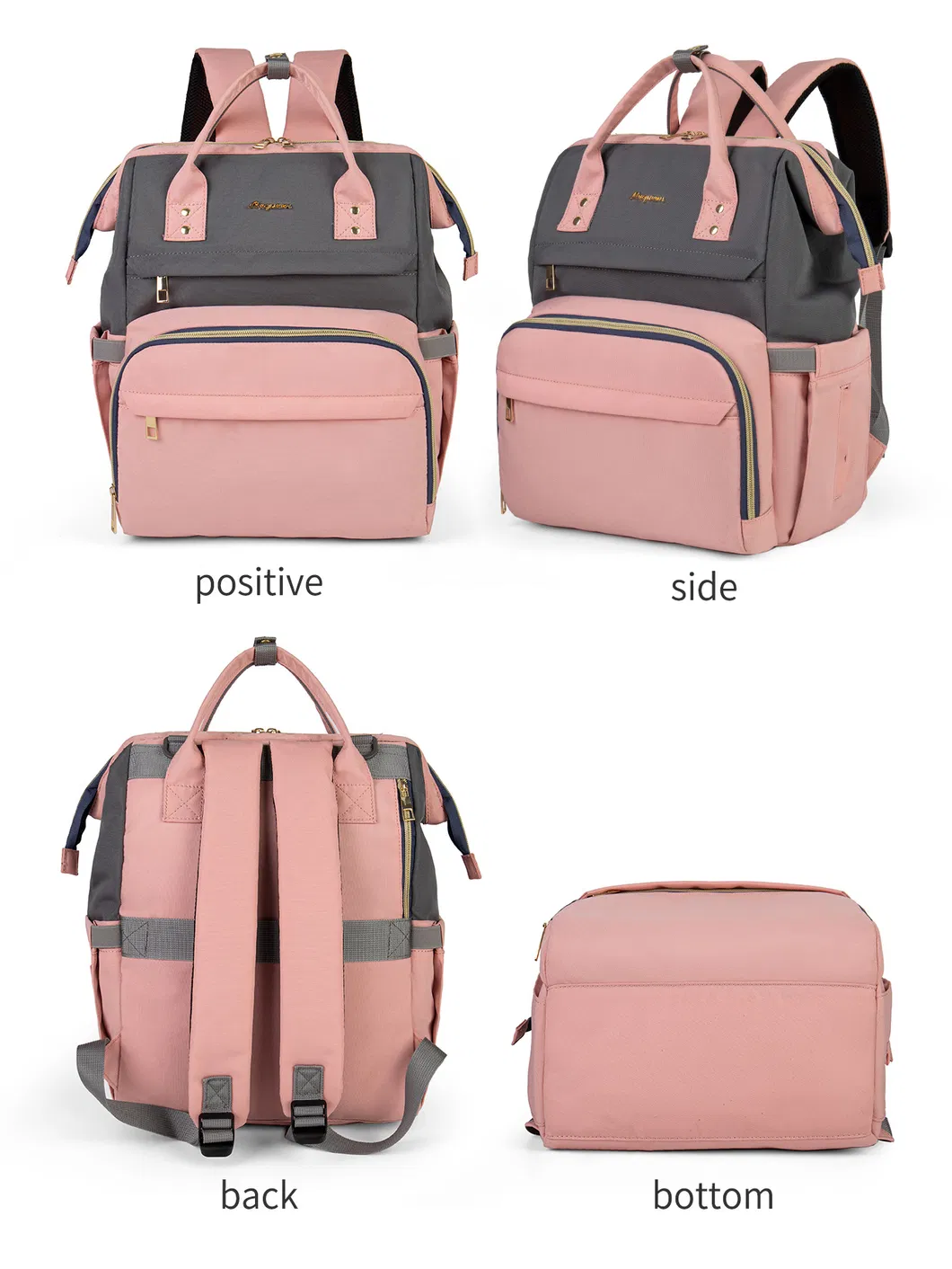 Portable Mommy Bag with Large Capacity and Multifunctional Functions for Outdoor Insulation Diaper Bag