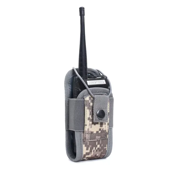 Outdoor Camouflage Walkie Talkie Bag Molle Tactical Accessory Bag
