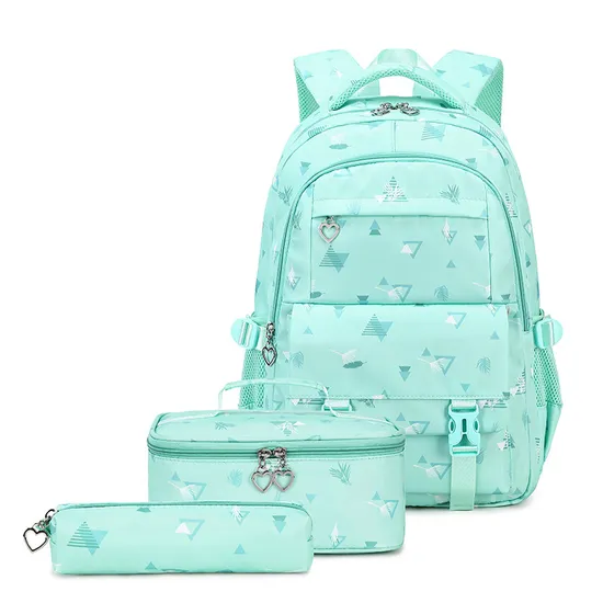 Elementary School Backpack Womens Ultra Light Childrens Backpack Pencil Case Lunch Bag Three Piece Set