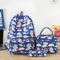 New Fashion Cartoon Backpack Large Capacity Three Piece Set for Primary and Secondary School Students