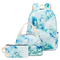 2024 Leisure Simple Large Capacity Printed Three Piece Backpack for Primary and Secondary School Students