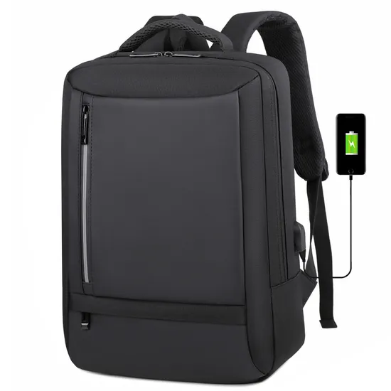 Oxford Cloth 14 Inch Computer Backpack with USB Charging Port Business Backpack