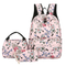 New Casual Backpack Three Piece Set with Large Capacity Student Backpack