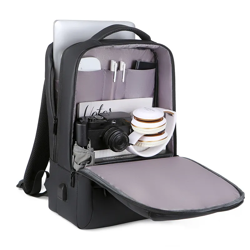 New Men&prime;s Business Travel High-Capacity Splash Proof Backpack